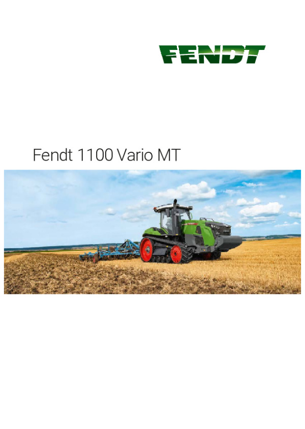 FENDT 300 Vario Traktoren Prospekt von 03/2015 FENDT 358 