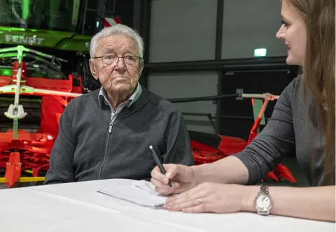 Interview mit dem ältesten Gast der Fendt Ehemaligenfeier (Franz Eichinger)