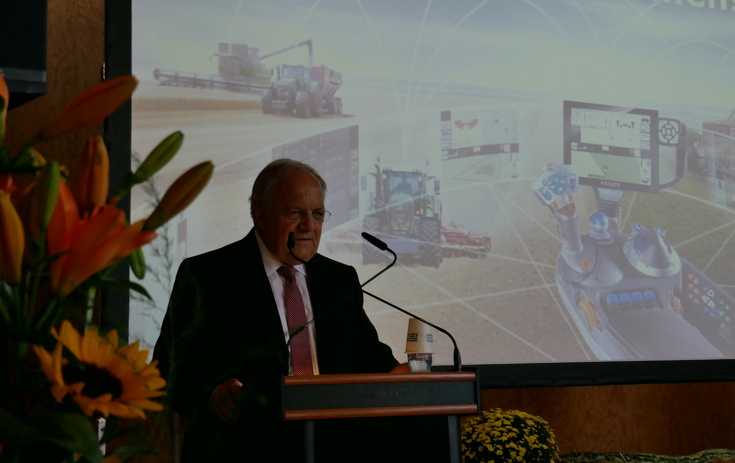 Die Festrede zur Eröffnung der Swiss Future Farm hielt der Schweizer Wirtschaftsminister Johann Schneider-Ammann.