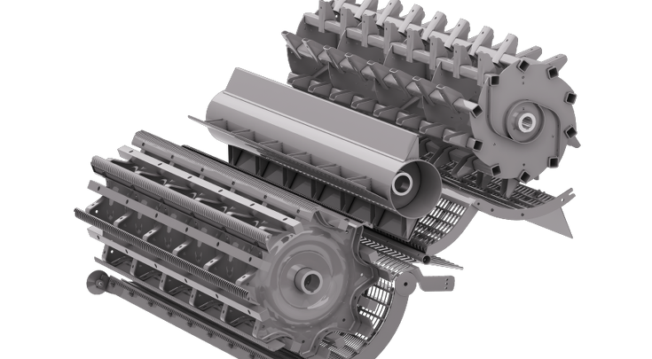 Detailaufnahme Abscheidekorb Fendt L-Serie.