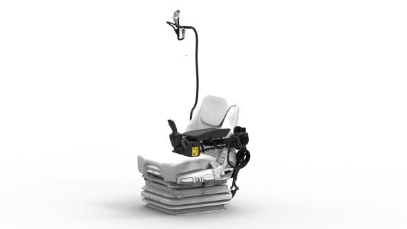 ErgoSteer Lenkjoystick Eine Abbildung des ErgoSteer Lenkjoystick auf weißem Hintergrund.