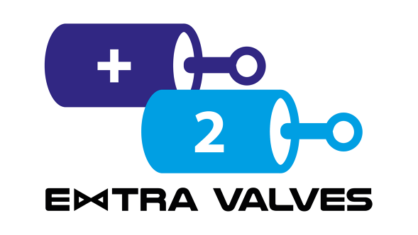 Extra Valves Eine Abbildung des Extra Valves Logos auf weißem Hintergrund