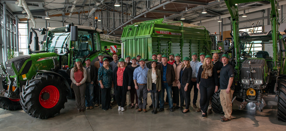 20 farmers from Illinois visit Fendt in Marktoberdorf
