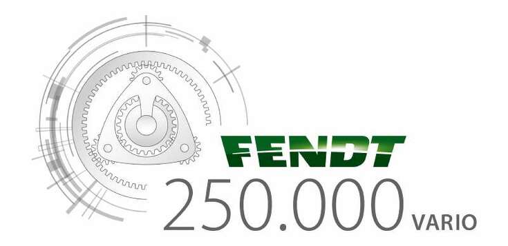 Logo 250.000 Fendt Vario transmissions Logo 250.000 Fendt Vario transmissions