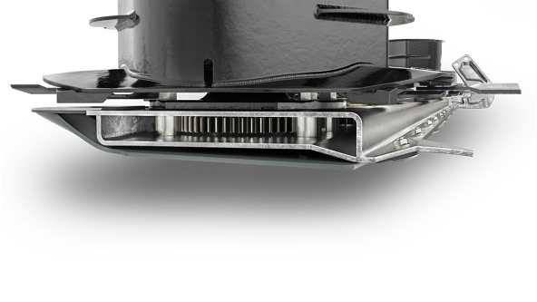 The Fendt Streamline cutter bar Robust and flat Streamline cutter bar design