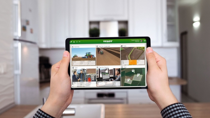 Screen shot of machine control with FendtONE offboard