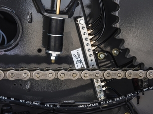 Tsubaki chains Close-up