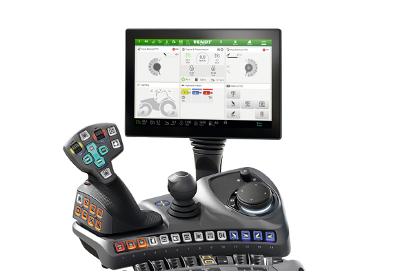 Terminal e apoio de braço - Fendt 700 Vario Gen7 - Configuração de Potência+ 2