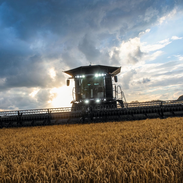 Fendt IDEAL em um campo de milho