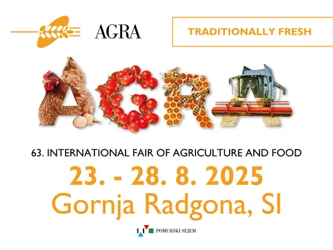 Logo der Agra Radgona mit Datum und dem Schriftzug AGRA auf weißem Hintergrund