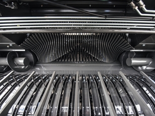 V-Form der Presskammer