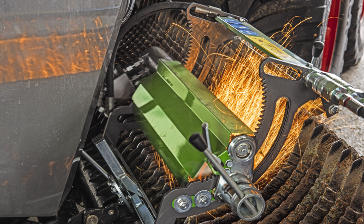 Fendt Tigo FlexSharp Messerschleifeinrichtung Fendt Tigo FlexSharp Messerschleifeinrichtung