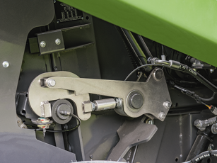 Nahaufnahme der mechanische Verriegelung der Fendt Rotana