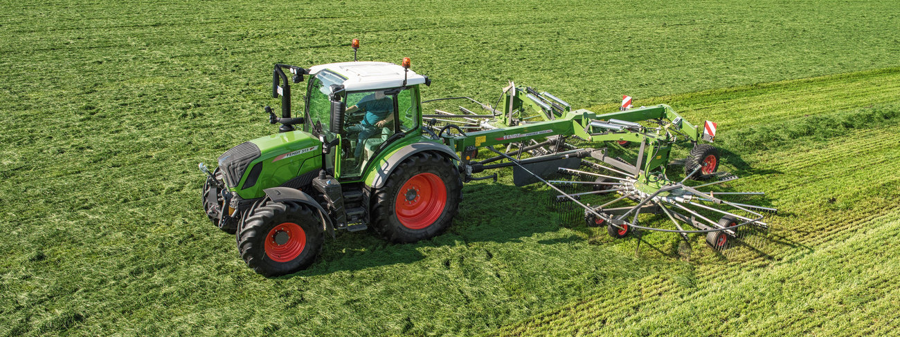 Fendt Former Schwader Vogelperspektive