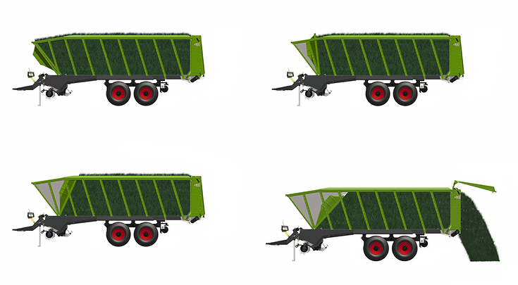 Fendt Tigo VarioFill Freigestelltes CGI der Ladeautomatik