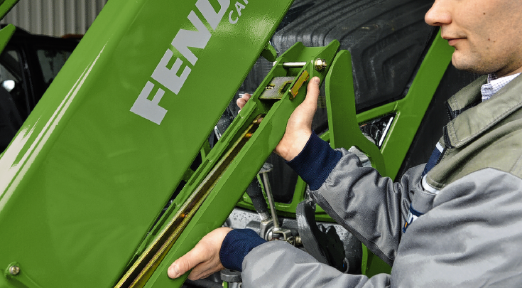 Fendt Cargo Frontlader Abstellstützen