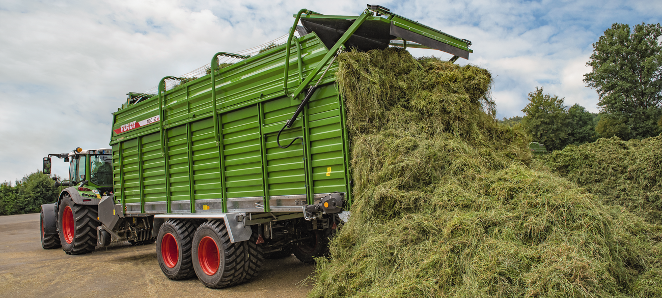 Fendt Tigo Ladewagen Entladen Fendt Tigo Ladewagen Beim Entladen