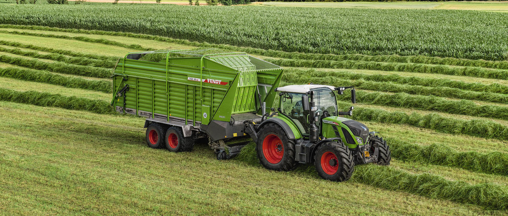 Fendt Tigo MS Ladewagen mit Fendt 500 Vario Traktor
