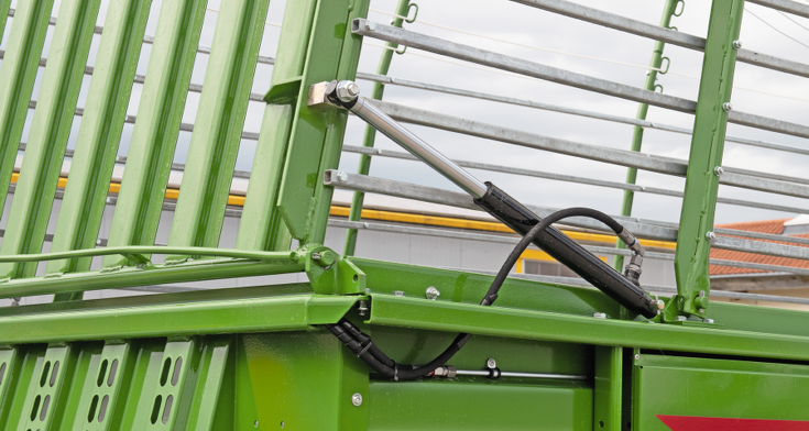 Fendt Tigo Ladewagen Dürrfutteraufbau Detailaufnahme