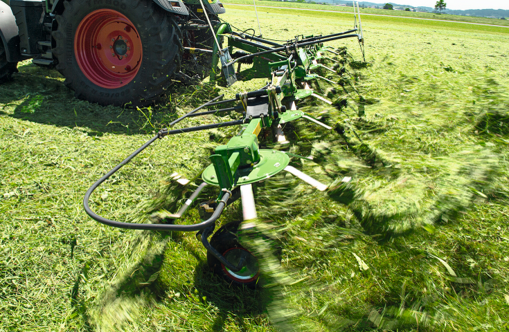 Fendt Twister Kreiselköpfe Nahaufnahme im Einsatz