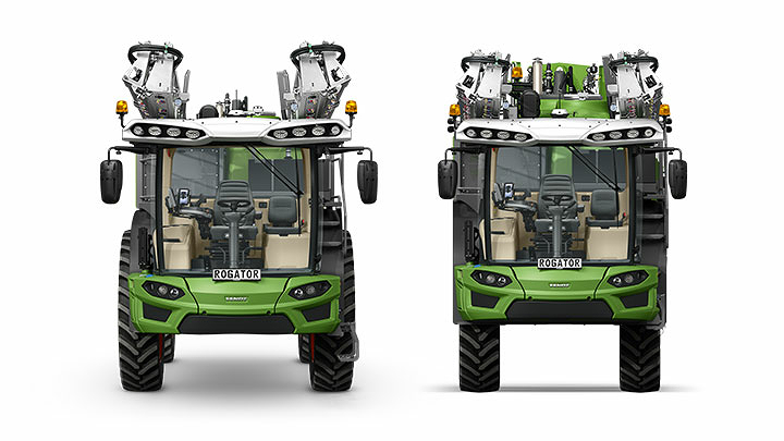 Fendt Rogator 600 mit 75 cm Arbeitshöhe in Frontansicht