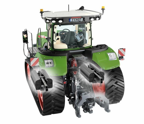 CGI des Fendt 1100 Vario MT mit hinteren Ballastierungsmöglichkeiten.