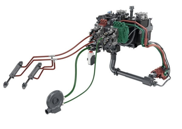 Abbildung der 2-Kreis-Hydraulik.