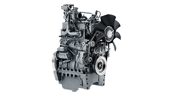Auf dem Bild ist der grau-schwarze Motor des Fendt 200 V/F/P Vario zu sehen.