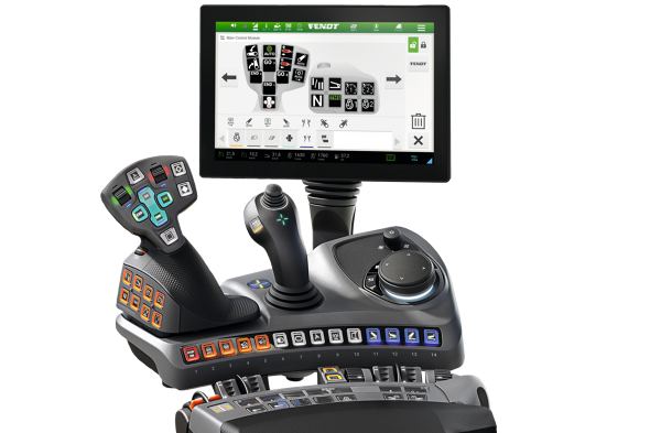 Ansicht der Fendt Armlehne als Power+ Setting 2