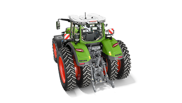 Obenaufsicht auf den Fendt 1000 Vario mit Doppelbereifung