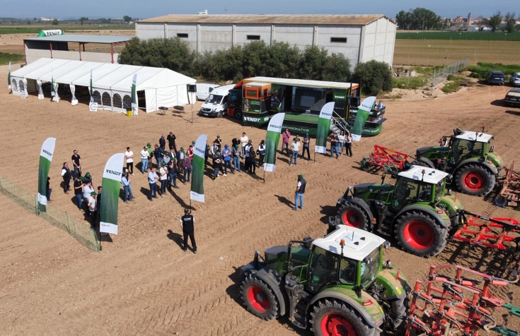 Erste Station der Fendt 600 Vario Tour in Mollerussa, Lleida, Spanien