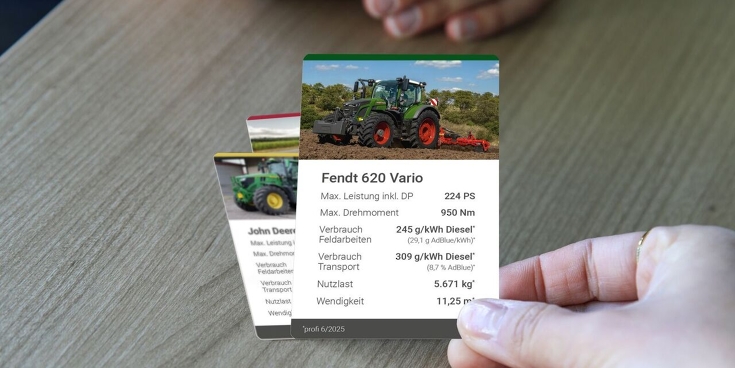Quartettspiel zum Fendt 620 Vario