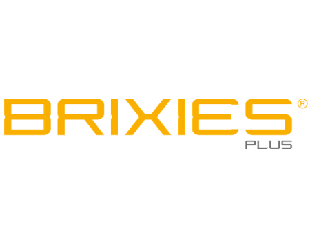 Logo Brixies Gelbes Logo der Brixies Plus Reihe