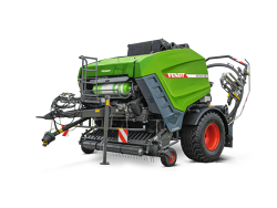 Fendt Rotana variable Rundballenpresse auf weißem Hintergrund