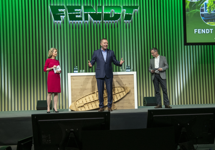 Christoph Gröblinghoff (Vorsitzender der Fendt Geschäftsführung) bi Fendt Nachhaltigkeitsforum