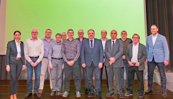 Jubilare mit 40 Jahren Betriebszugehörigkeit bei Fendt in Asbach-Bäumenheim