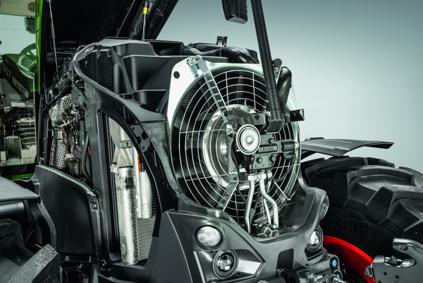 Fendt 700 Vario Gen7 blæser Nærbillede af Fendt 700 Vario Gen7 blæser.