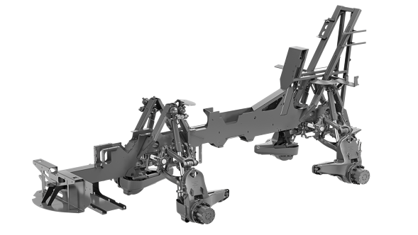 CGI del chasis del Fendt Rogator 600