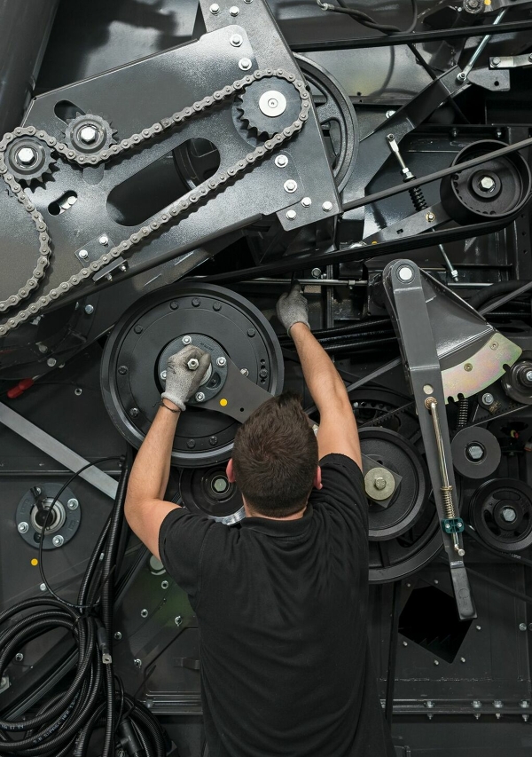 Línea de producción Fendt en el emplazamiento de Breganze, Italia