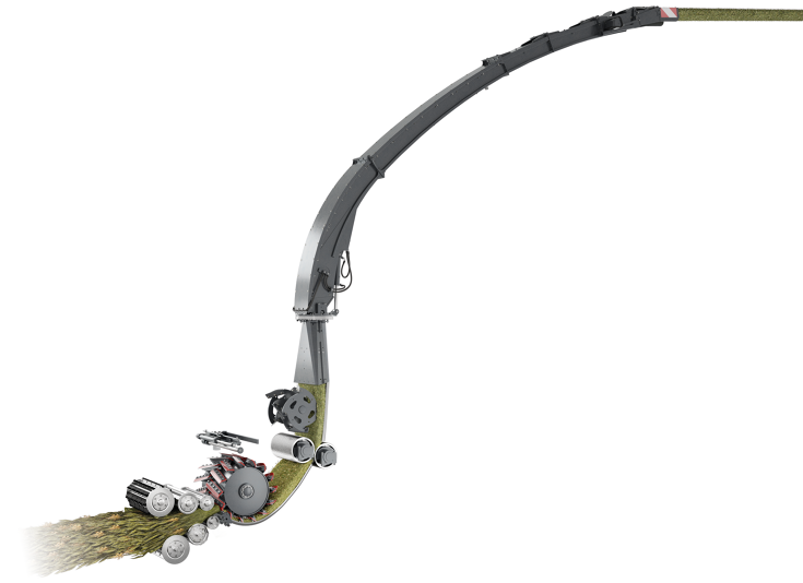 Representación CGI de un flujo de cultivo con arco de expulsión Representación CGI de un flujo de cultivo con arco de expulsión