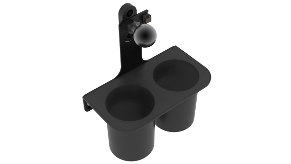 CabMount Pro-mallina mukitelineellä valkoisella taustalla