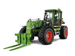 Fendt Cargo T955 kurottaja Fendt Cargo T955 valkoisen taustavärin edessä