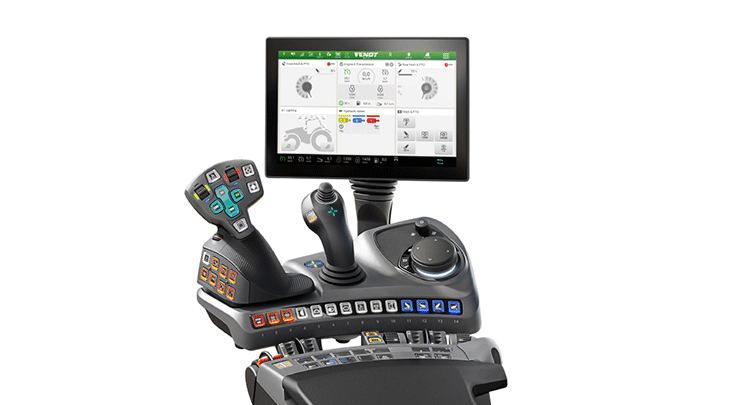 Power+ Setting 2 du Fendt 1000 Vario avec joystick 3L.