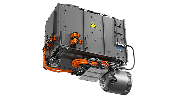 Schéma simplifié d'un moteur électrique de Fendt e100 V Vario