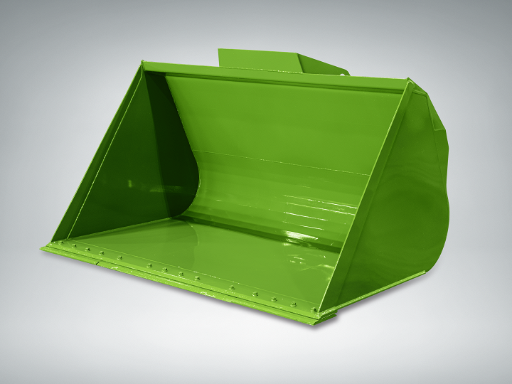 Godet vert sur fond gris clair