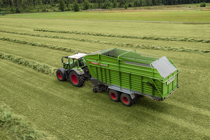 Fendt Tigo MR Profi rendfelszedőkocsi Fendt Vario taktorral
