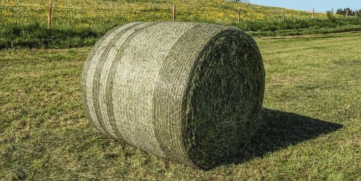VarioNet hálókötözés Szénabálák VarioNet hálós kötéssel