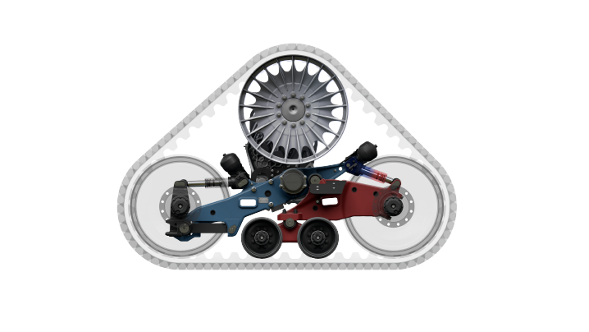 Fendt IDEAL  gumihevederes járószerkezet CGI