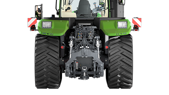 Hidraulika és vonószerkezetek Fendt 1100 Vario MT Közelkép a Fendt 1100 Vario MT hidraulikájáról és vonószerkezetéről.