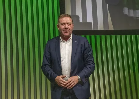 Christoph Gröblinghoff (Chairman of the Fendt Management Board) welcomed the guests on stage at the Fendt Sustainability Forum with his thoughts on the topic of opportunities